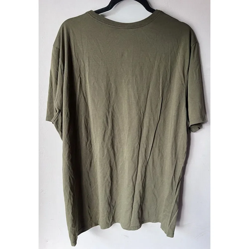 Nike Air Sportswear MAX 90 Size T-Shirt  Oil Green Loose Fit‎ XXL